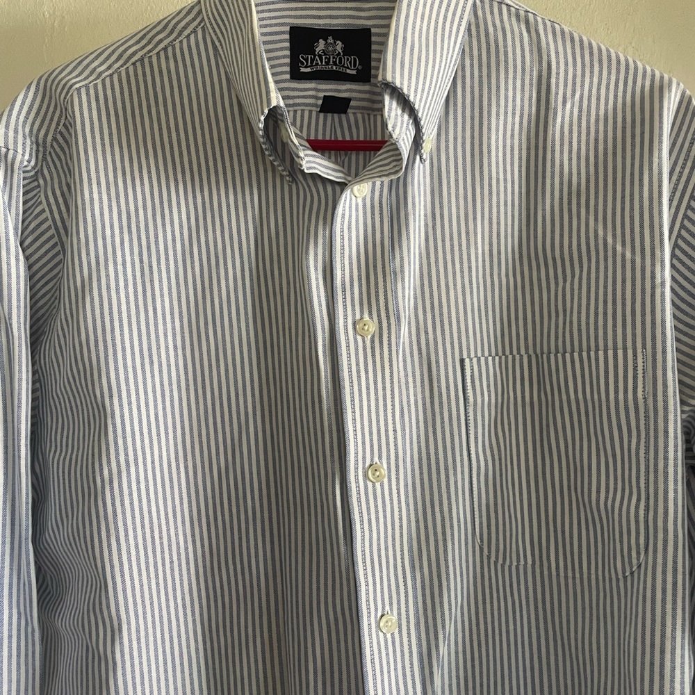 Men’s Long Sleeve Shirt 16-16.5” neck sz L